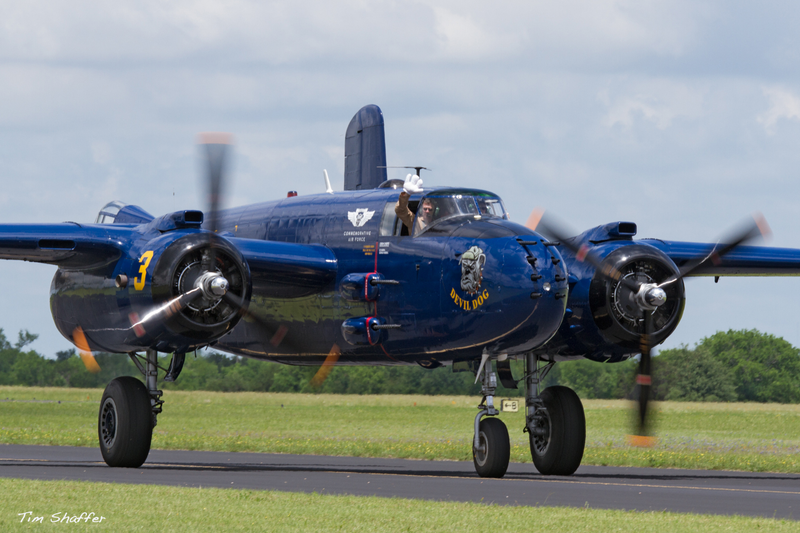 North American PBJ Devil Dog. The PBJ is the Navy designation for the B-25 Mitchell.